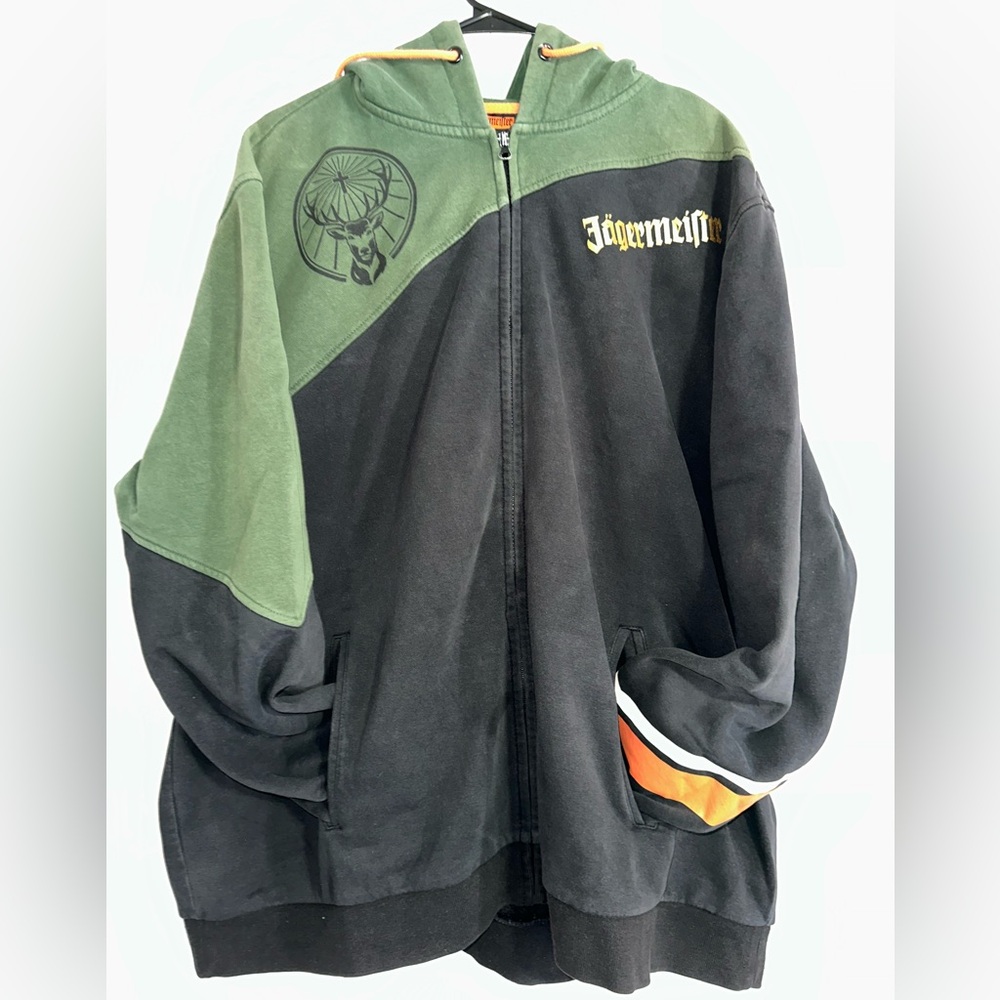Jagermeister Hoodie 4XL Logo Black/Green